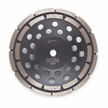 HUSQVARNA Segment Cup Wheel Diamond Dbl 7x5/8-7/8, 3DPZ3