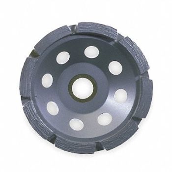 HUSQVARNA Segment Cup Wheel Diamond Sgl 5x5/8-7/8, 3DPY5