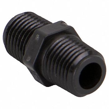 GRAINGER APPROVED Hex Nipple 1/4 in Schedule 80 MNPT, 3DTJ4