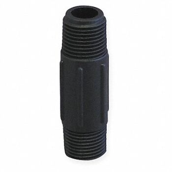 GRAINGER APPROVED Nipple 1/2 x 3 In MNPT Poly Black, 3DTJ5