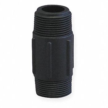 GRAINGER APPROVED Nipple 1 1/2 x 5 In MNPT Poly Black, 3DTK5