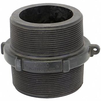 GRAINGER APPROVED Hex Nipple 4 x 4 in MNPT Schedule 80, 3DTL3