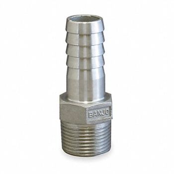 GRAINGER APPROVED Barbed Hose Fitting Hose ID 3 NPT, 3DTW7