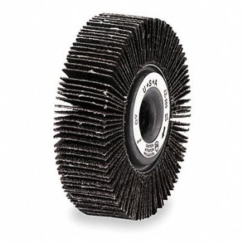 MERIT Flap Wheel 6 in Dia 2 in W 1 in Arbor, 3DV18
