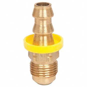 CONTINENTAL Push on Hose Fitting 1/2 x1/2 BarbxJIC, 3DVC5