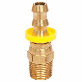 CONTINENTAL Push on Hose Fitting 3/4 x3/4 BarbxNPTF, 3DVE2