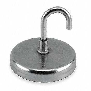 GRAINGER APPROVED Single Point Hook Neodymium 40 lb., 3DXY3