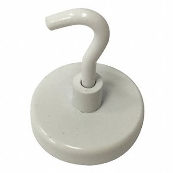 GRAINGER APPROVED Single Point Hook White 14 Lb, 3DXY8