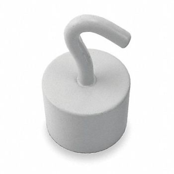 GRAINGER APPROVED Single Point Hook Neodymium White 24 lb., 3DXZ3