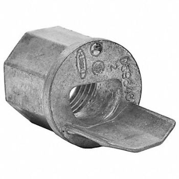 HUBBELL WIRING DEVICE-KELLEMS Conduit Connector Gray Connectors, 3EAD1