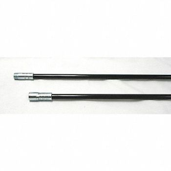 TOUGH GUY Fiberglass Rods 3/8 NPT Dia 3/8 Length48, 3EDA6