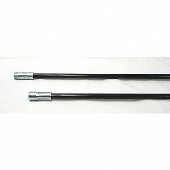 TOUGH GUY Fiberglass Rods 3/8 NPT Dia 1/2 Length72, 3EDA8