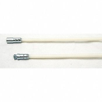TOUGH GUY Nylon Brush Rods 1/4 NPT Dia 3/8 48 L, 3EDC1