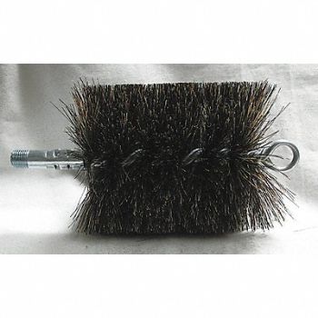 TOUGH GUY Flue Brush Dia 4 1/2 1/4 MNPT Length 8, 3EDD5