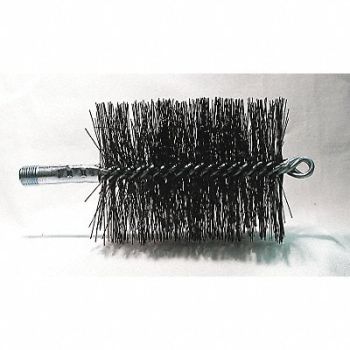 TOUGH GUY Flue Brush Dia 3 1/2 1/4 MNPT Length 8, 3EDH4