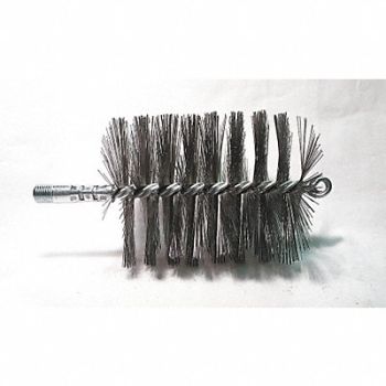 TOUGH GUY Flue Brush Dia 3 1/2 1/4 MNPT Length 8, 3EDH7