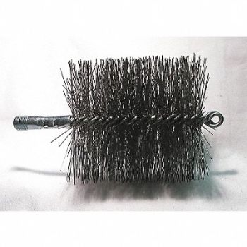 TOUGH GUY Flue Brush Dia 4 1/4 1/4 MNPT Length 8, 3EDL7