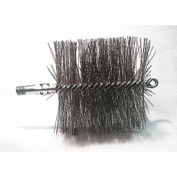TOUGH GUY Flue Brush Dia 4 3/4 1/4 MNPT Length 8, 3EDL9