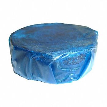 TOUGH GUY Toilet Tank Block Round Blue 3 oz PK24, 3EEE9