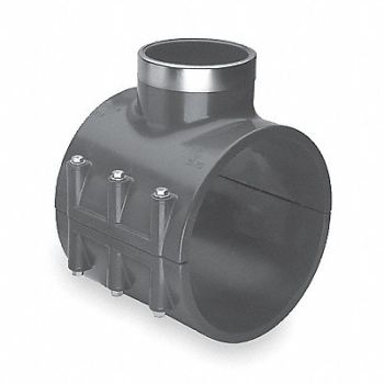 GRAINGER APPROVED Saddle Clamp Dk Gray Pipe Fit 3 x3 x3/4, 3EFL9