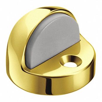 ROCKWOOD Dome Door Stop Floor Mount, 3EHE8