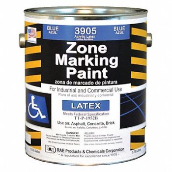RAE Traffic Zone Marking Paint 1 gal Blue, 3EHH2