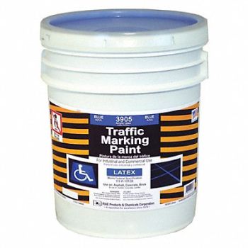 RAE Traffic Zone Marking Paint 5 gal Blue, 3EHH3