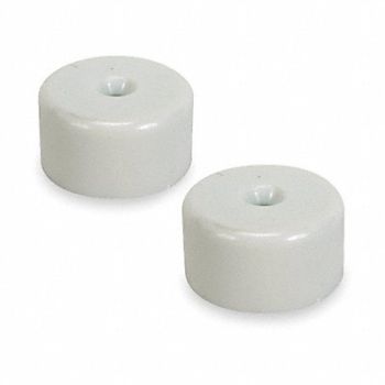 GRAINGER APPROVED Mag Door Holder Nylon White Wall/Floor, 3EHW7