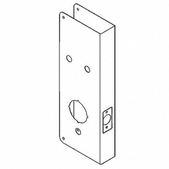 GRAINGER APPROVED Door Reinforcer Backset 2 3/4 In, 3EJD1