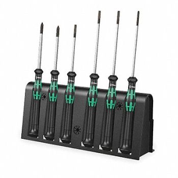 WERA Precision Screwdriver Set Sl/Ph 6 pcs., 3EKP6