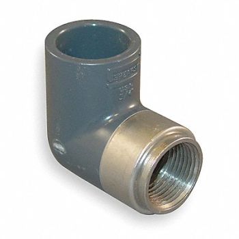 GRAINGER APPROVED Elbow Brass 3/4 in Pipe Size FNPT, 3EKU2