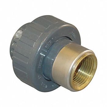 GRAINGER APPROVED Transition Union Brass 2 in Pipe Size, 3EKV4