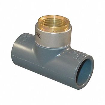 GRAINGER APPROVED Tee Brass 3/4 in Metal Side Pipe Size, 3EKV7