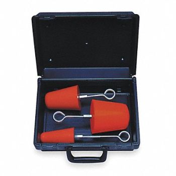ULTRATECH Drain Plug Kit Orange 2 3 4 In, 3EWY1