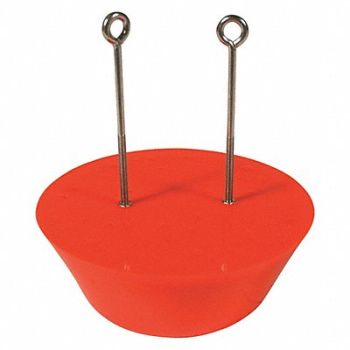 ULTRATECH Drain Plug Orange Fits 12 In, 3EWY5