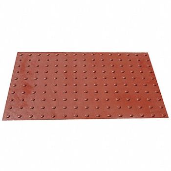 ULTRATECH E5326 Retrofit ADA Warning Pad Brick Red 4x2ft, 3EXA5