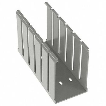 PANDUIT Wire Duct Wide Slot Gray 3.25 W x 5 D, 3EXU4