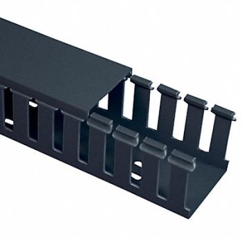 PANDUIT Wire Duct Wide Slot Gray 4.25 W x 3 D, 3EXU6