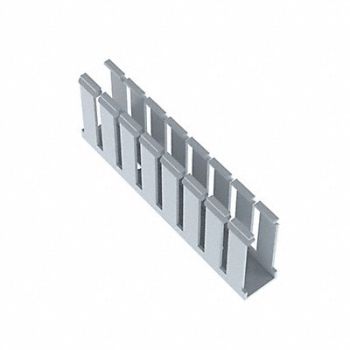 PANDUIT Wire Duct Wide Slot Gray 1.26 W x 3 D, 3EXW1