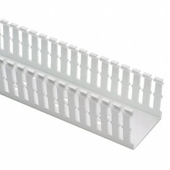 PANDUIT Wire Duct Narrow Slot White 4.25 W x 4 D, 3EYA9