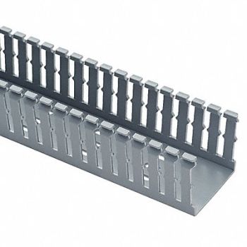 PANDUIT Wire Duct Narrow Slot Gray 4.25 W x 5 D, 3EYD9