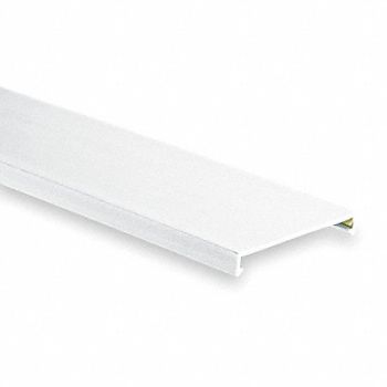 PANDUIT Wire Duct Cover Flush White 4.25Wx0.37D, 3EYF1