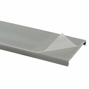 PANDUIT Wire Duct Cover Flush Gray 1.26W x 0.35D, 3EYE3