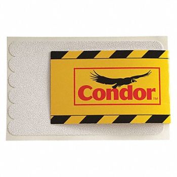 CONDOR Anti-Slip Tread 7-1/2 L White 3/4 W PK12, 3EYK7
