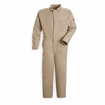 VF IMAGEWEAR D1685 FR Contractor Coverall Khaki 4XL HRC2, 3EZU1