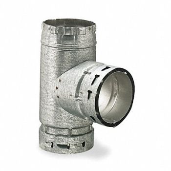 AMERI-VENT Standard Tee 6 Dia 11-1/2 L, 3F377
