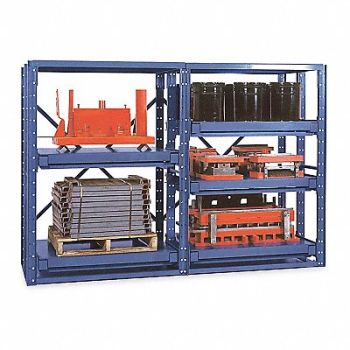 JARKE Roll Out Shelving 48inx84inx48in Starter, 3FE70