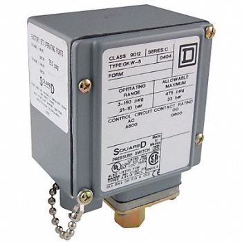 SQUARE D Pressur Swtch 5 to 250 psi SPDT Diaphrgm, 3FKD2