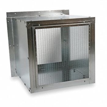 DAYTON Wall Housing 14In Bl Galv Steel 18 1/4In, 16D562