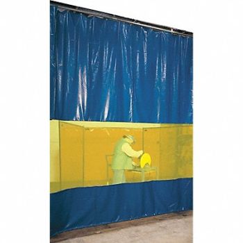 STEINER Welding Curtain Wall 10 ft H 4 ft W, 3FKT2